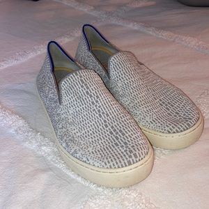 Rothy sneakers size 7. Grey and white